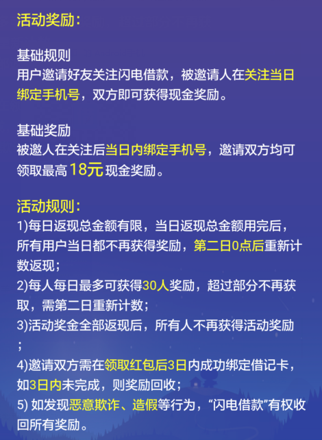 闪电借款，新用户领3-18元现金，提现秒到! 活动线报 第2张