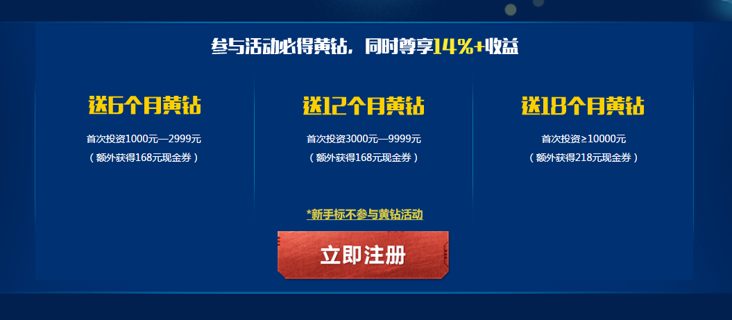 黄钻官方联合珠宝e贷 投资送6-18个月黄钻 需要得赶紧撸吧 活动线报 第4张